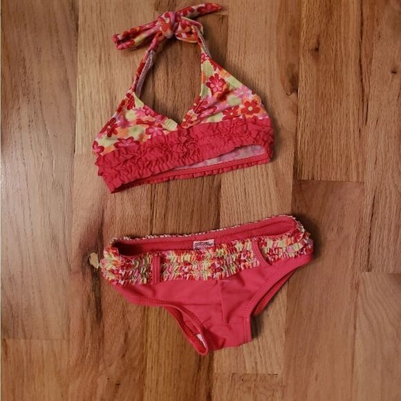 2CB Real Baby Bikini | Floral with Icing Ruffles - Picture 3 of 8